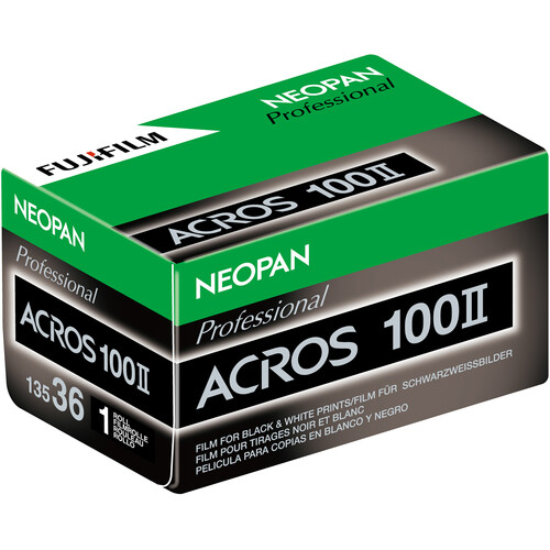 FUJIFILM Neopan 100 Acros II Black and White Negative Film (35mm Roll Film 36 Exposures)