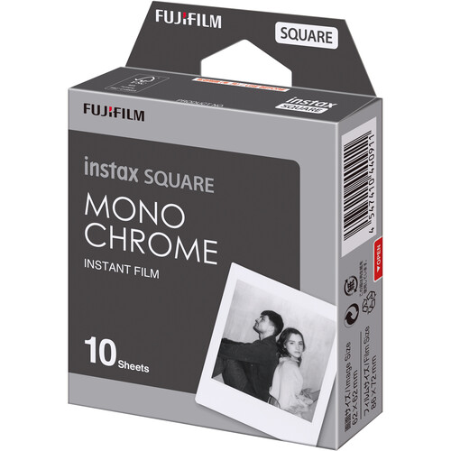 FUJIFILM instax SQUARE Monochrome Instant Film (10 Exposures)