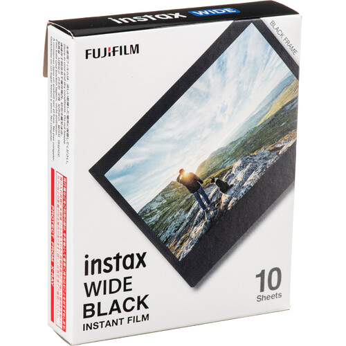 FUJIFILM instax WIDE Black Instant Film (10 Exposures)