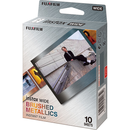 FUJIFILM instax WIDE Brushed Metallics Instant Film (10 Exposures)