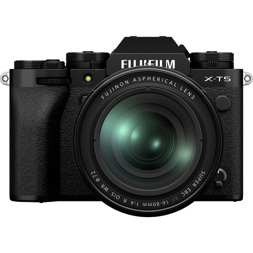 FUJIFILM X-T5 Mirrorless Camera with 16-80mm f/4 Lens (Black)