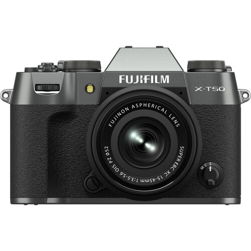 FUJIFILM X-T50 Mirrorless Camera with XC 15-45mm f/3.5-5.6 Lens (Charcoal Silver)