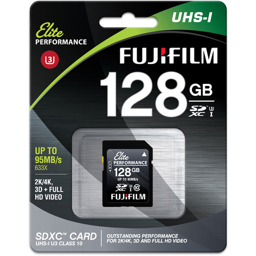 FUJIFILM 128GB Elite Performance UHSI SDXC Memory Card