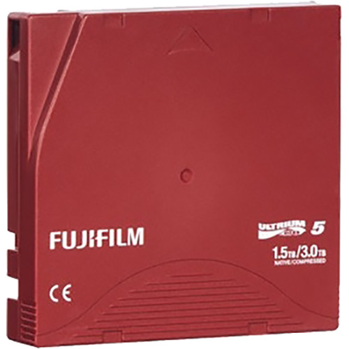 FUJIFILM LTO Ultrium-5 Data Cartridge Library Pack with P Cases (Custom Barcode Labeled)