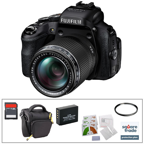 FUJIFILM FinePix HS50EXR Digital Camera Deluxe Kit B&H Photo