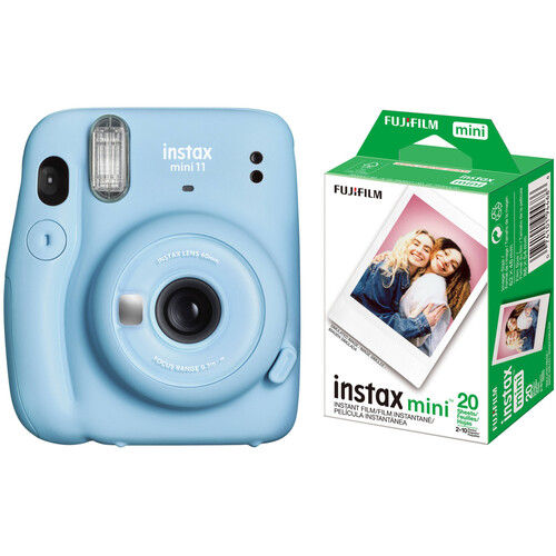 FUJIFILM INSTAX Mini 11 Instant Film Camera with Twin Pack of