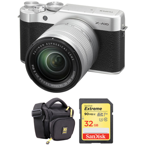 FUJIFILM X-A10 Mirrorless Digital Camera with 16-50mm Lens Basic