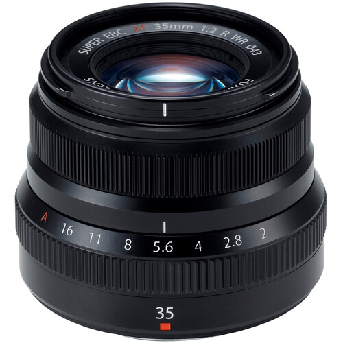 FUJIFILM XF 35mm f/2 R WR Lens with UV Filter Kit (Black)