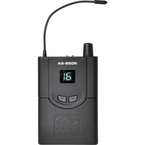 Galaxy Audio AS-950RN Any Spot Series Wireless Personal Monitoring Receiver (N Band 518 MHz - 542 MHz)
