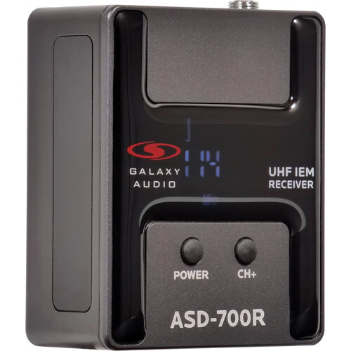 Galaxy Audio ASD-700R Digital UHF IEM Bodypack Receiver (B6: 571 to 585 MHz)