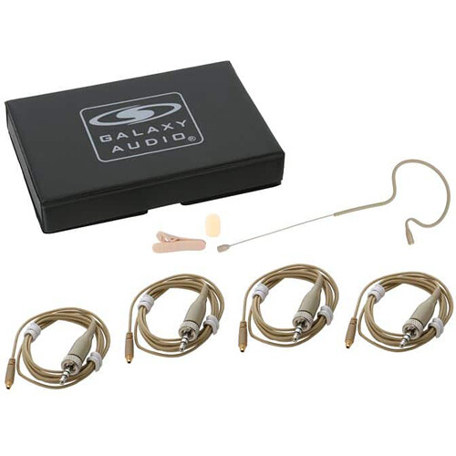 Galaxy Audio ESM4 Economical Single Ear Headset Microphone and Cablels for Sennheiser (Beige)