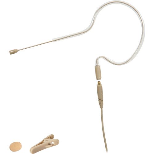 Galaxy Audio ESM8S Short-Boom Single-Earset Omnidirectional Electret Condenser Microphone with cH-Style Connector (Beige)