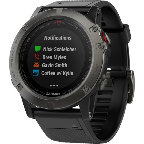 Garmin fenix 5X Sapphire Edition Multi-Sport 010-01733-05 B&H