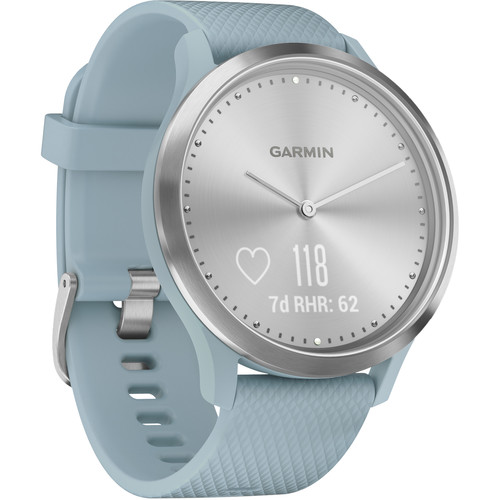 garmin vivomove hr sport white silicone strap smartwatch