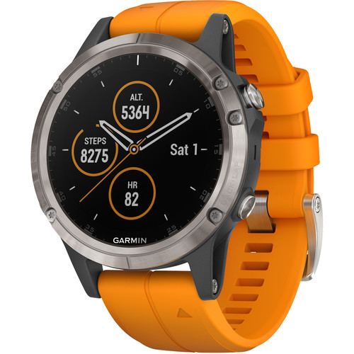 fenix 5 plus sapphire orange
