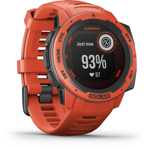 garmin instinct solar flame red