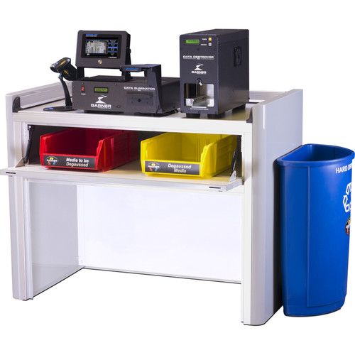 Garner SW-2 Workstation with HD-2XT Degausser IRONCLAD Verification & PD-5 Destroyer