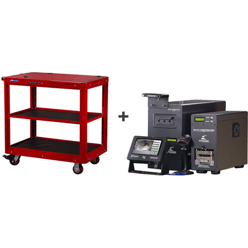 Garner Degauss Destroy Package with TS-4XT PD-5 SSD-1 Scan-1X Data Eliminator Cart IRONCLAD Degausser