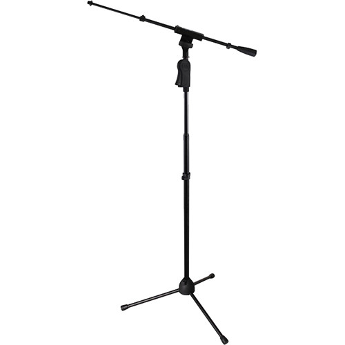 Gator Frameworks Tripod Mic Stand with Deluxe One-Handed Clutch and Telescoping Boom