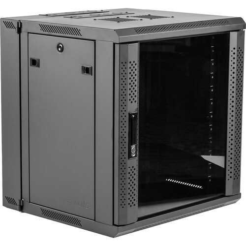 Gator Rackworks 9U Hinged Wall Mounted Rack with Glass Door