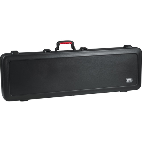 Gator GTSA-GTRBASS-LED TSA Series ATA Molded Case with Built-In LED Light for Electric Bass Guitars (Black)