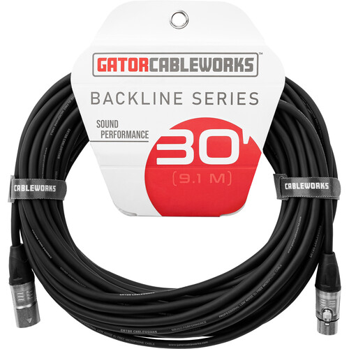 Gator Backline Series XLR Microphone Cable (30')