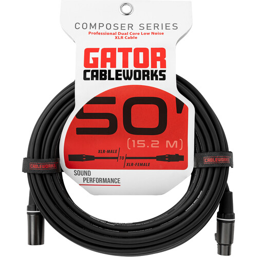 Gator Composer Series XLR Microphone Cable (50')