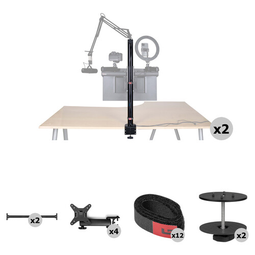 Gator Frameworks ID Creator Tree Quad Monitor Kiosk Kit (31