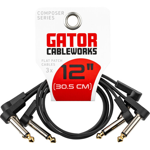 Gator Composer Flat Patch Cable with Right-Angle 1/4