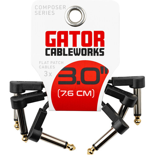 Gator Composer Flat Patch Cable with Right-Angle 1/4