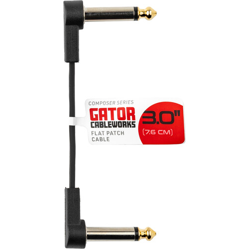 Gator Composer Flat Patch Cable with Right-Angle 1/4