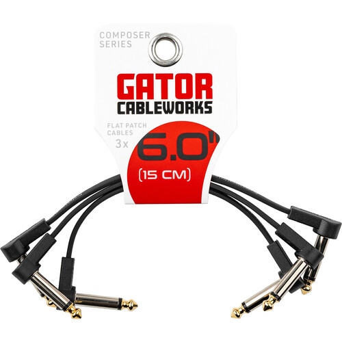 Gator Composer Flat Patch Cable with Right-Angle 1/4
