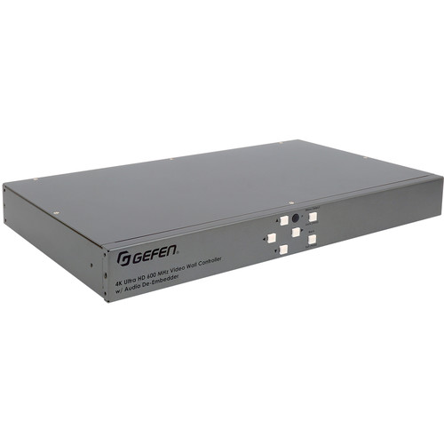 Gefen UHD 4K 600 MHz 1x4 Video Wall Controller with Audio De-Embedder