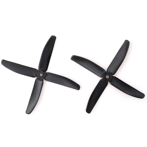 Gemfan Glass Fiber Nylon 4-Blade Propellers (2-Pack Black)