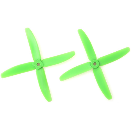 Gemfan Glass Fiber Nylon 4-Blade Propellers (2-Pack Green)