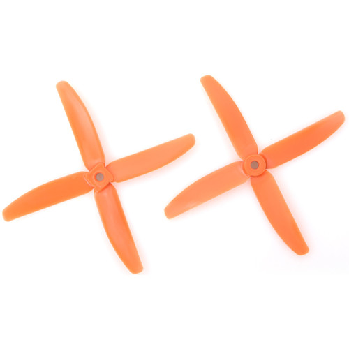 Gemfan Glass Fiber Nylon 4-Blade Bullnose Propellers (2-Pack Orange)