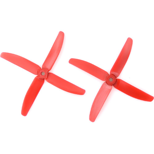 Gemfan Glass Fiber Nylon 4-Blade Bullnose Propellers (2-Pack Red)