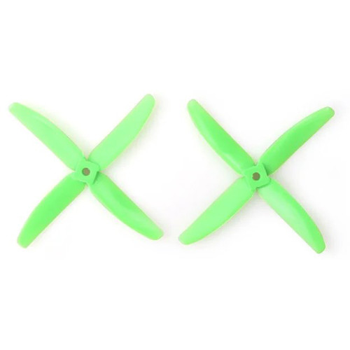 Gemfan Polycarbonate 4-Blade Propellers (2-Pack Green)