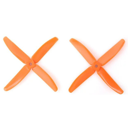 Gemfan Polycarbonate 4-Blade Propellers (2-Pack Orange)