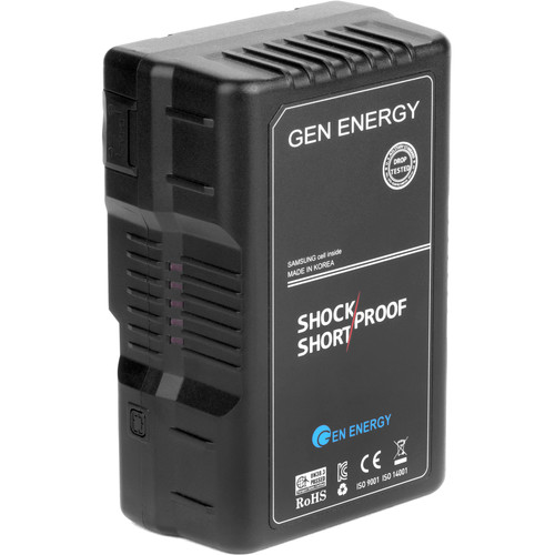 GEN Energy G-B200 14.4V 195Wh 13.5Ah Lithium-Ion V-Mount Battery, 12A Maximum Discharge Rate