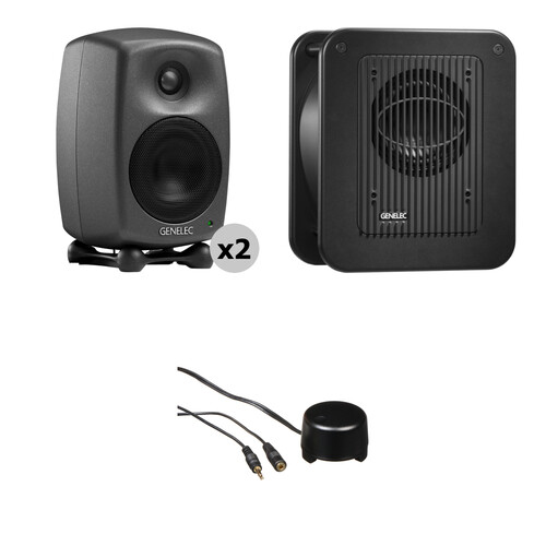 Genelec 8020 Studio Monitor and Subwoofer Kit with Stereo Volume