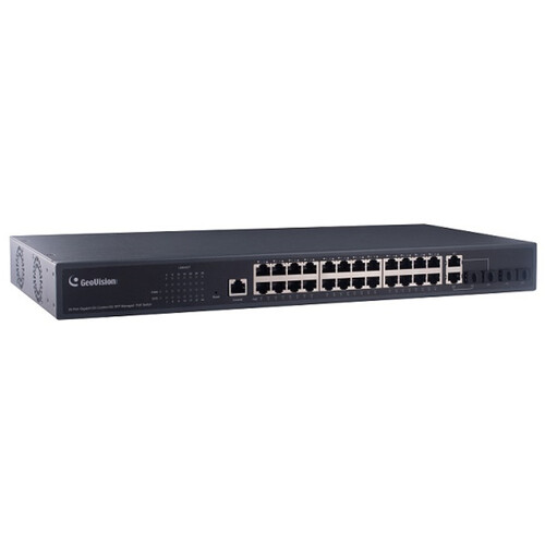 GeoVision GV-APOE241C 24-Port Gigabit PoE+ Compliant Managed Network Switch