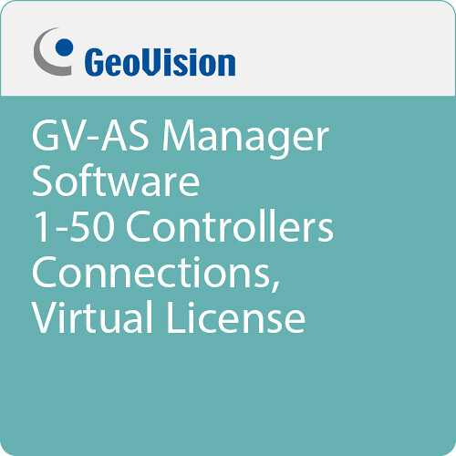 GeoVision GV-ASManager Software License for 1 to 50 Controller Connections