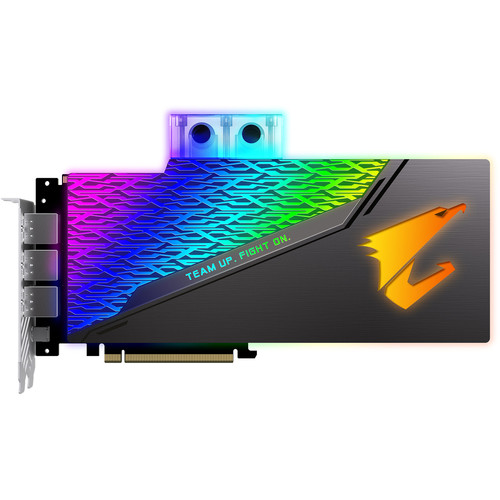 The copper base plate also covers most of the critical parts on the graphics card, including the gpu, vrams, mosfets, etc. Gigabyte AORUS GeForce RTX 2080 Ti XTREME GV-N208TAORUS X