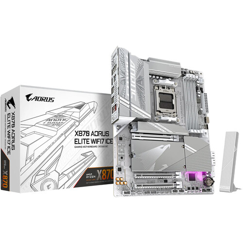 Gigabyte X870 AORUS ELITE WIFI7 ICE AM5 ATX Motherboard