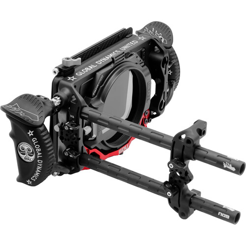 GLOBAL DYNAMICS UNITED Quantum Matte Box Hanger System with Left/Right Atlas Handles and 4