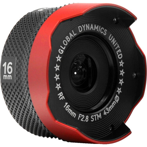 GLOBAL DYNAMICS UNITED Armored RF 16mm f/2.8 Autofocus Lens