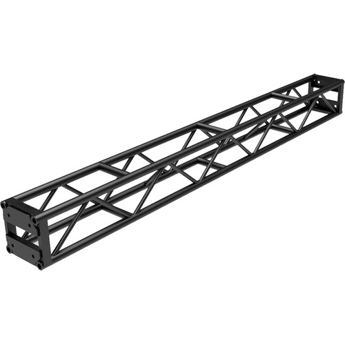 Global Truss DT-GP10 End Plated Square Truss Straight Segment (10' Black)