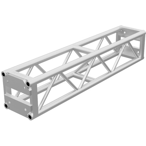 Global Truss DT-GP5 End Plated Square Truss Straight Segment (5' Silver)