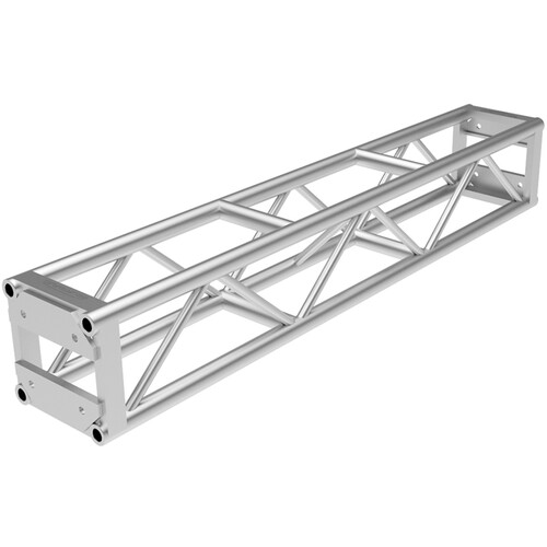 Global Truss DT-GP6 End Plated Square Truss Straight Segment (6' Silver)